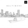 Baltimore Skyline SVG - Download