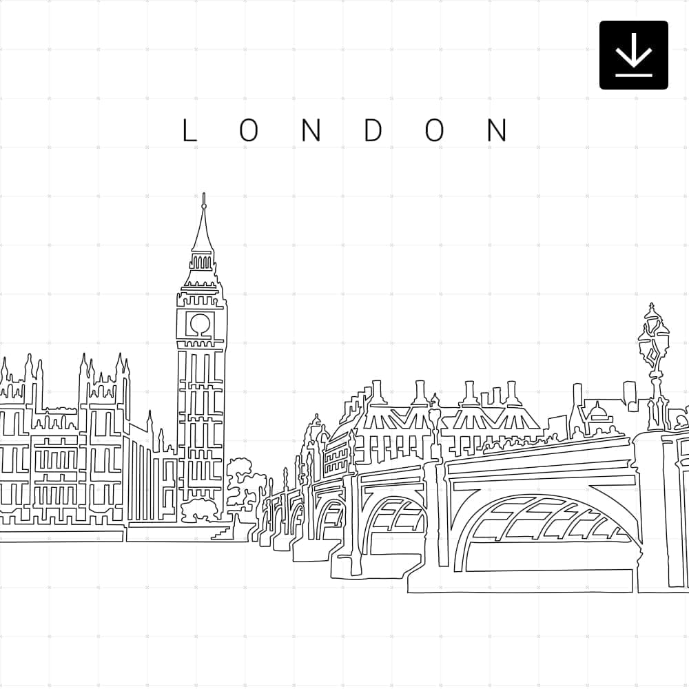 London Skyline SVG - Download