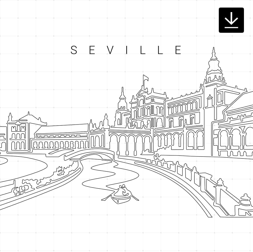 Seville Plaza De Espana SVG - Download