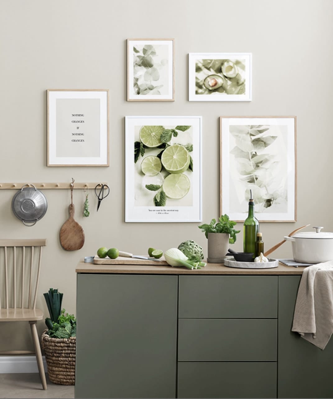 gallery wall ideas kitchen gallery wall
