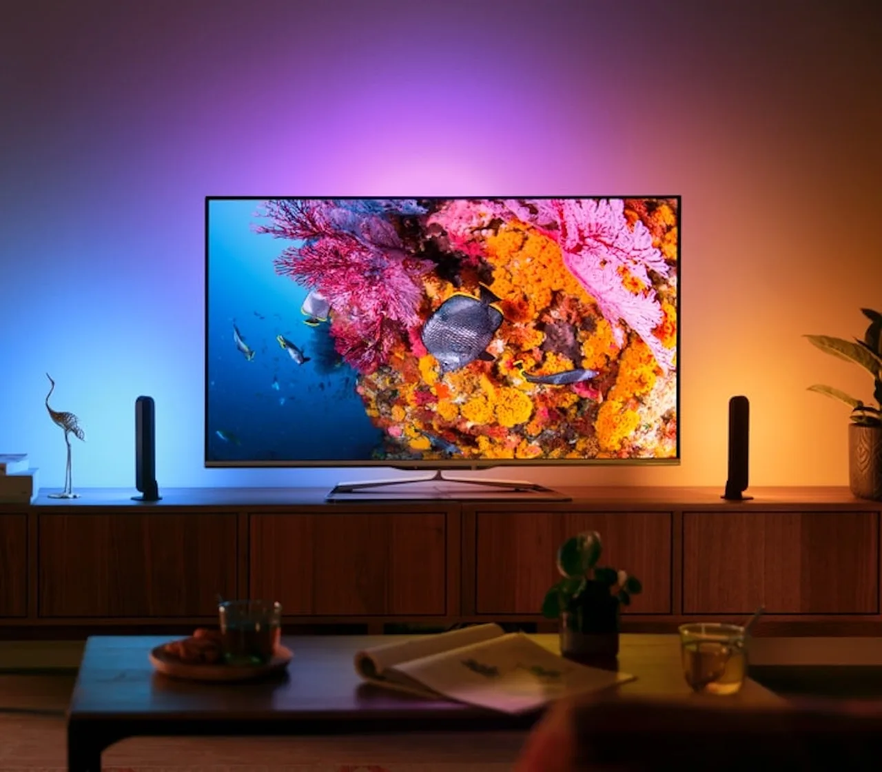 classy led room aesthetic strip lights philips hue tv sync