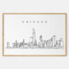 Framed Chicago Art print Landscape Main