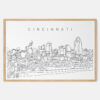 Framed Cincinnati Art print Landscape Main