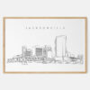 Framed Jacksonville Art print Landscape Main