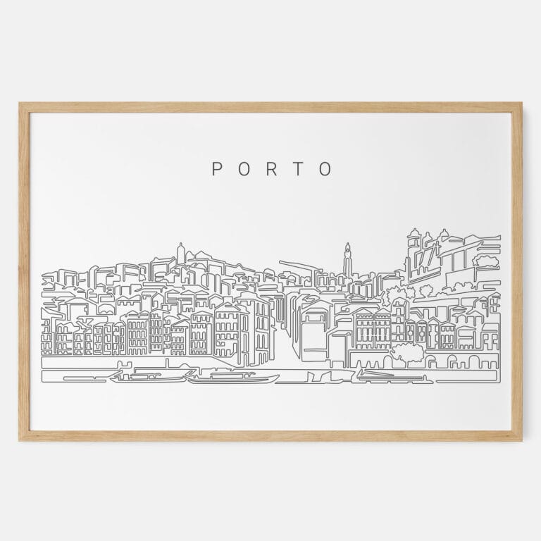 Framed Porto Art print Landscape Main