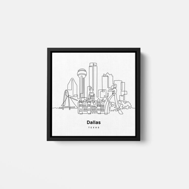 Mini Dallas Canvas Print - Main