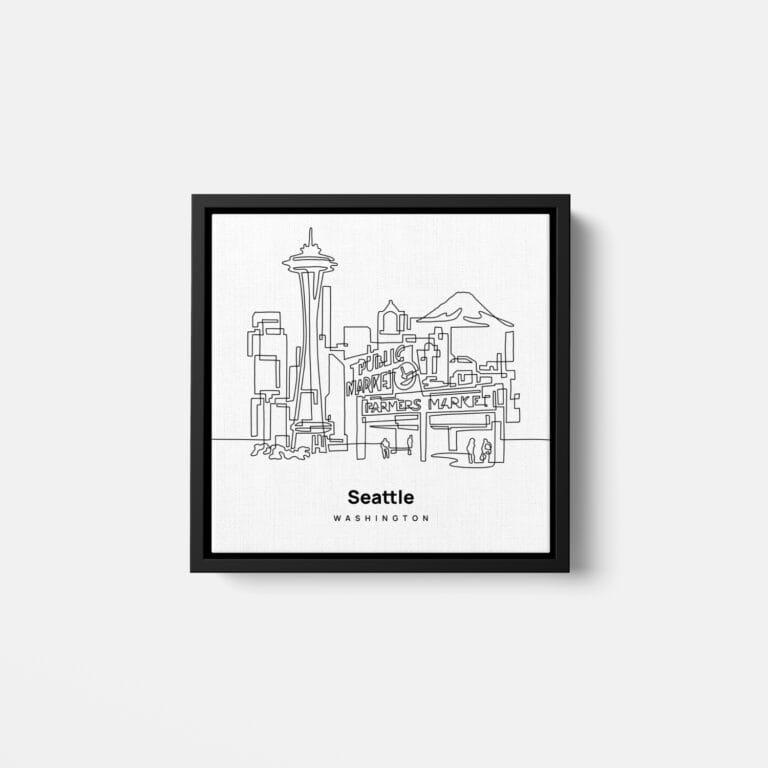 Mini Seattle Canvas Print - Main