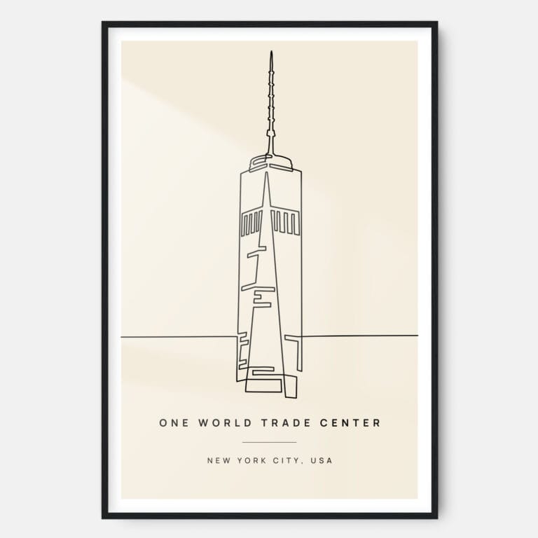 One World Trade Center Art Print - Main - Black Frame