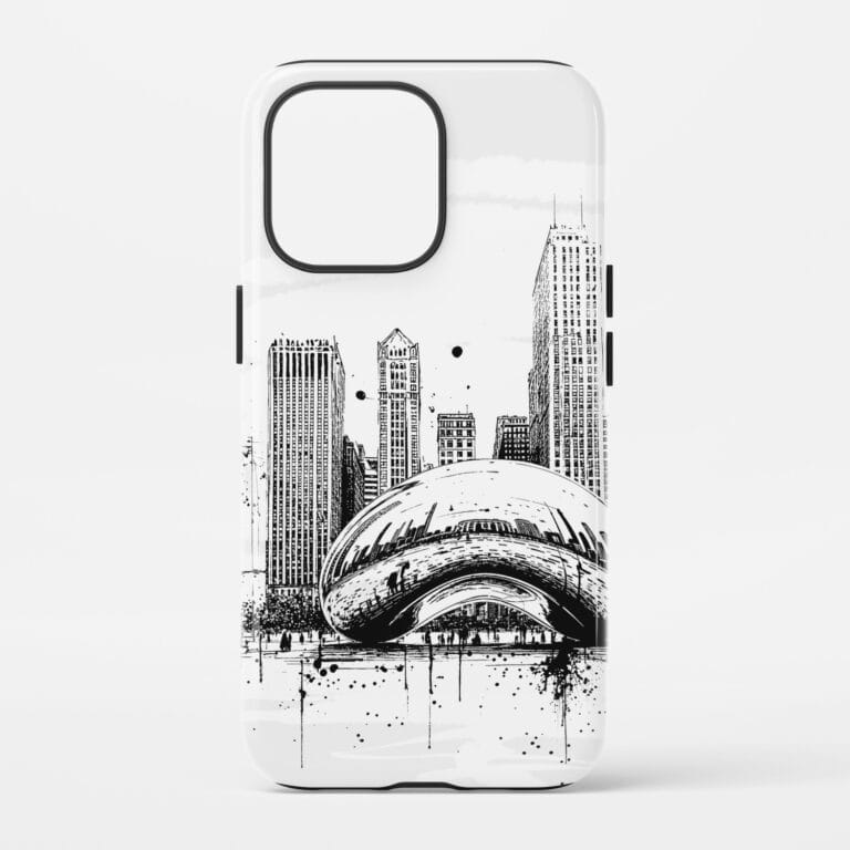 Chicago Cloud Gate - The Bean Phone Case - Tough Case - Main Blank